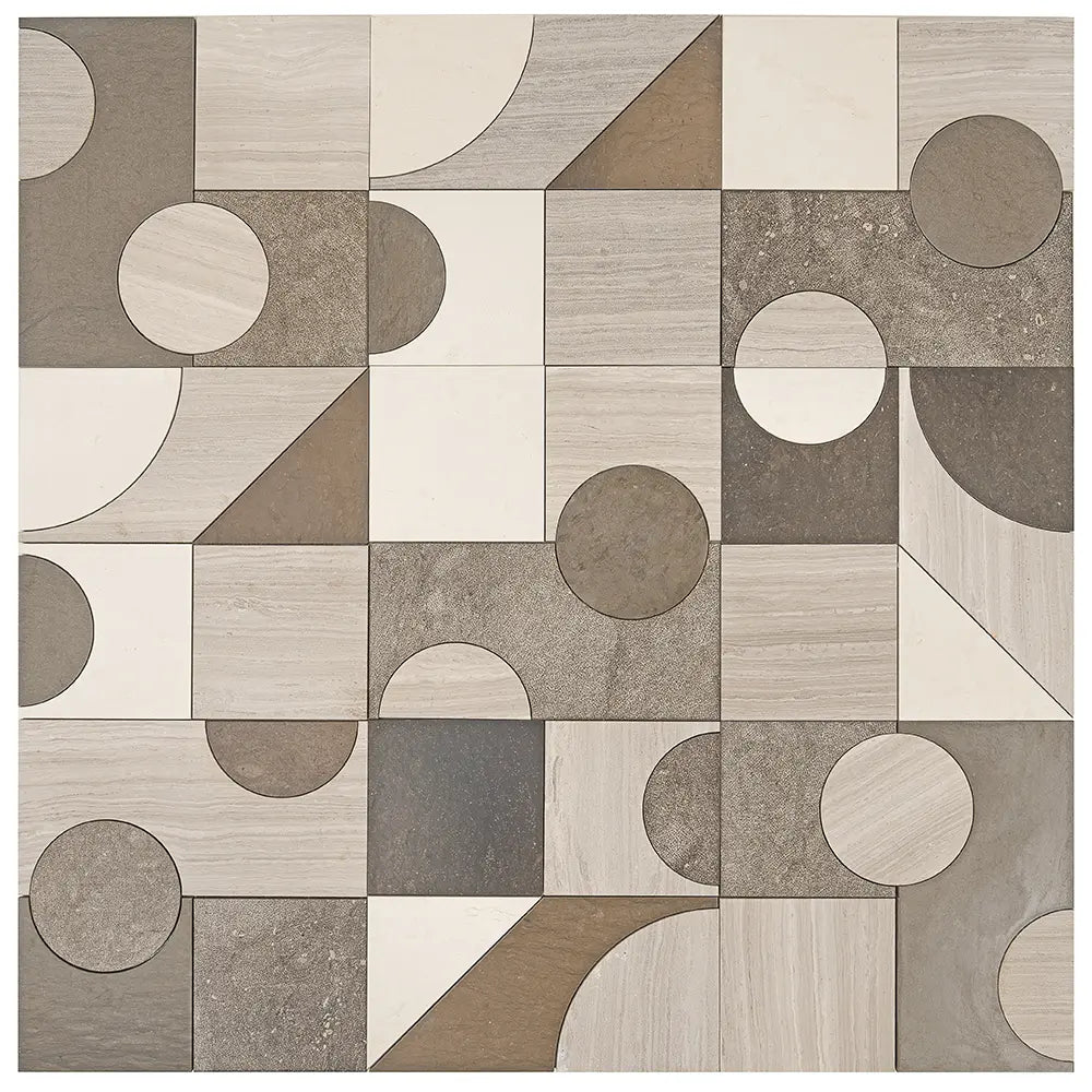 Pictoria Mod Earth Waterjet Mosaic Tile | Tile Club