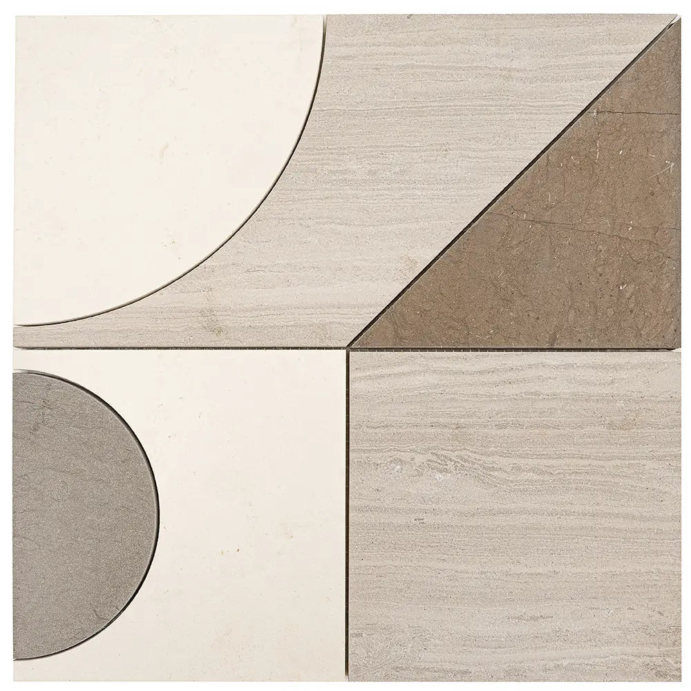 Pictoria Mod Earth Waterjet Mosaic Tile | Tile Club