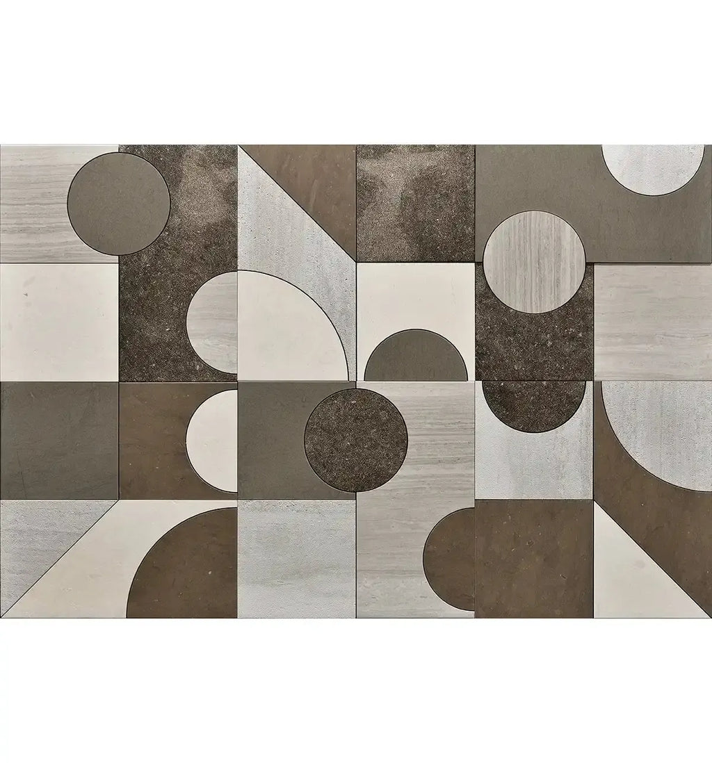 Pictoria Mod Earth Waterjet Mosaic Tile | Tile Club