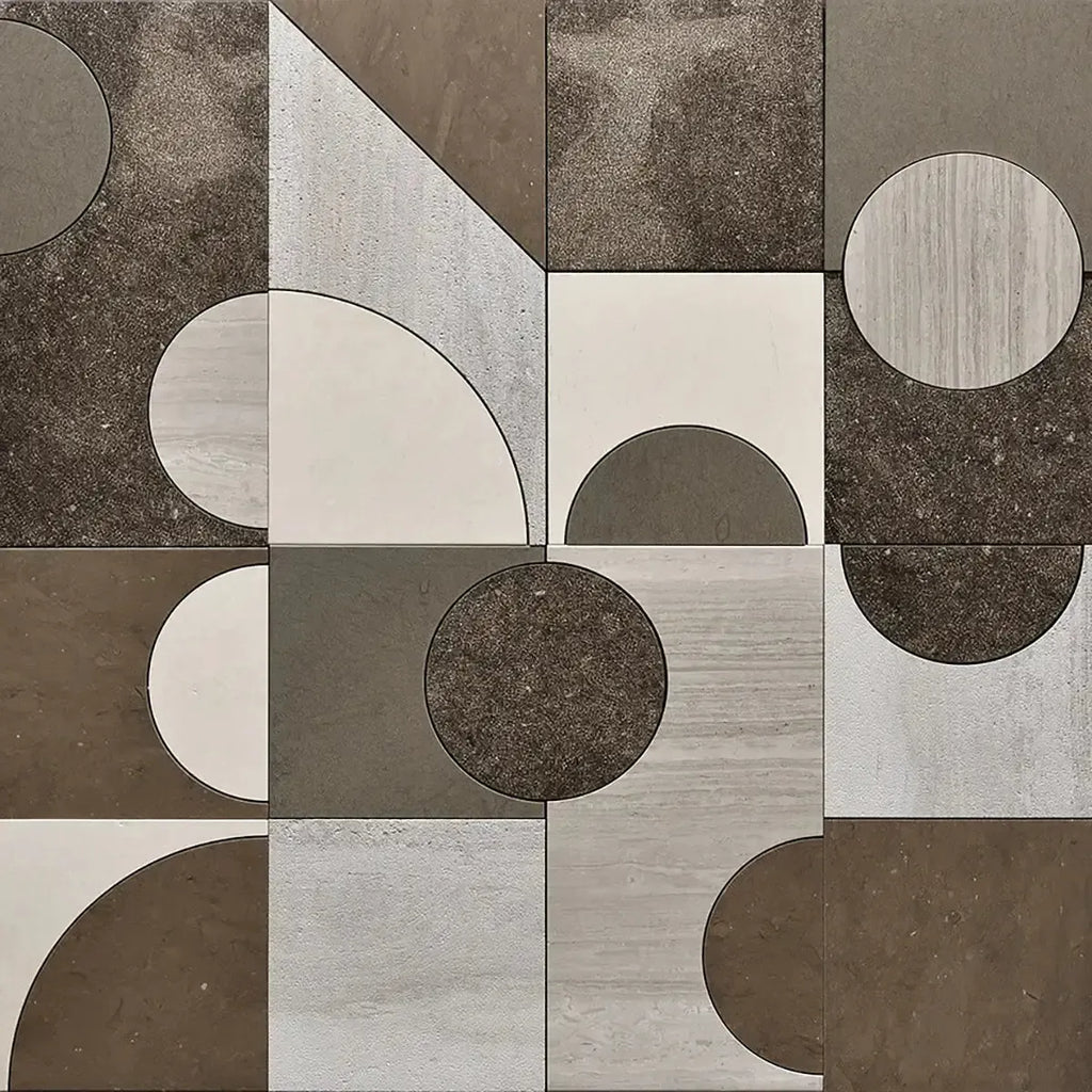 Pictoria Mod Earth Waterjet Mosaic Tile | Tile Club