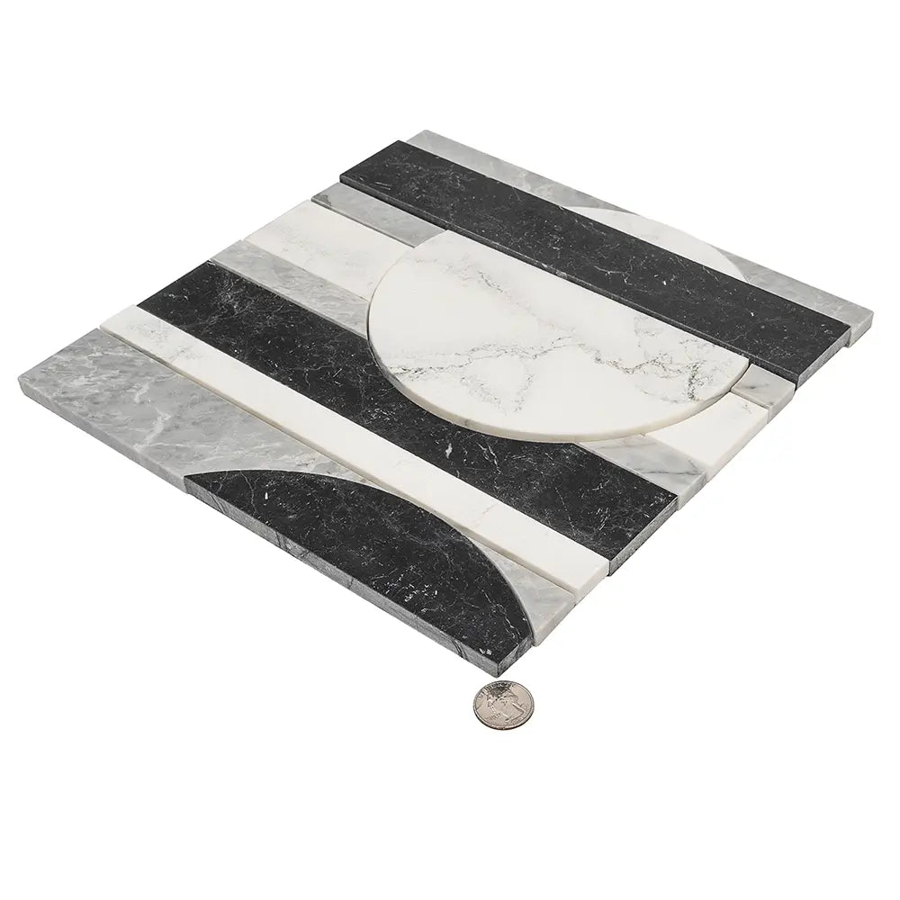 Pictoria Eclipse Bold Waterjet Mosaic Tile | Tile Club