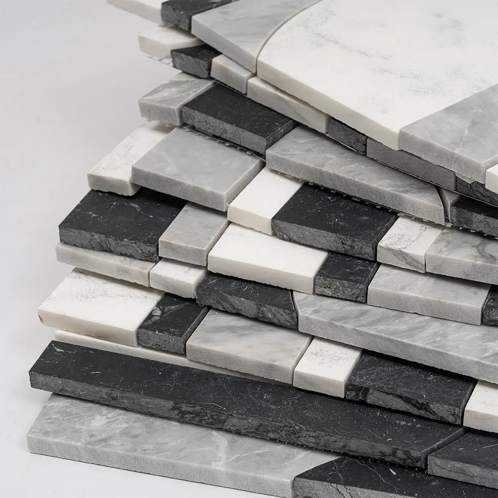 Pictoria Eclipse Bold Waterjet Mosaic Tile | Tile Club