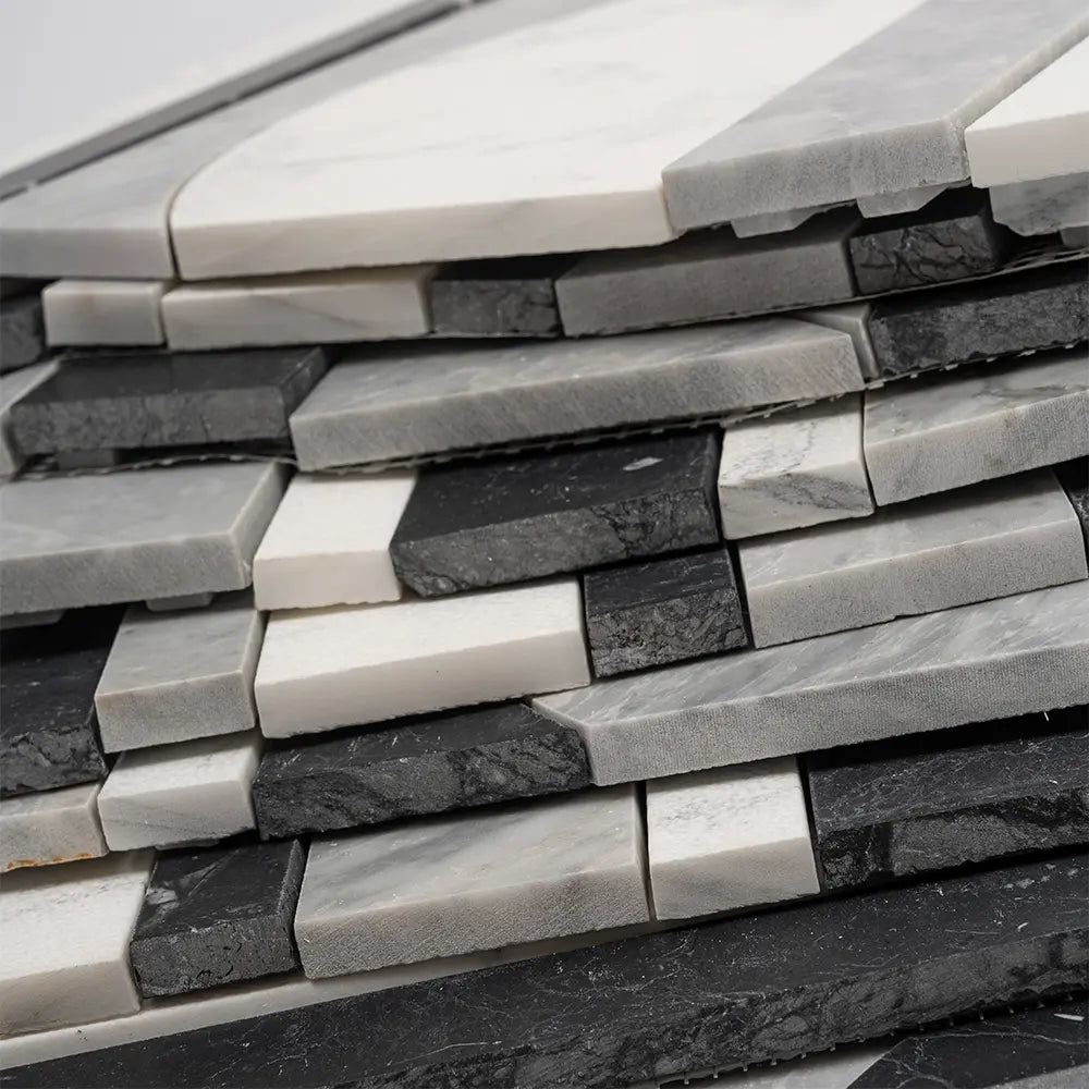 Pictoria Eclipse Bold Waterjet Mosaic Tile | Tile Club