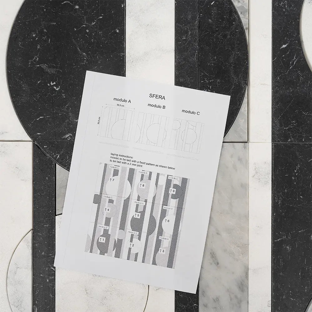 Pictoria Eclipse Bold Waterjet Mosaic Tile | Tile Club