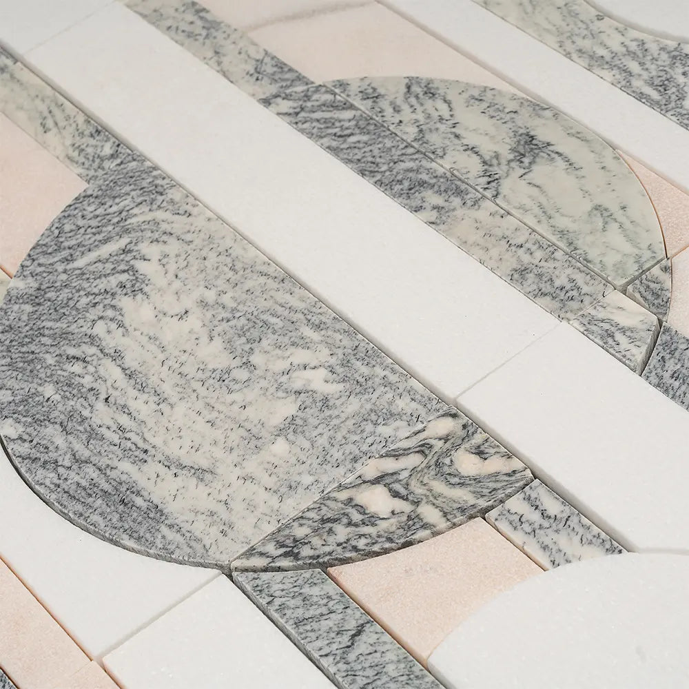 Pictoria Eclipse Rose Waterjet Mosaic Tile | Tile Club