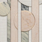 Pictoria Eclipse Rose Waterjet Mosaic Tile | Tile Club