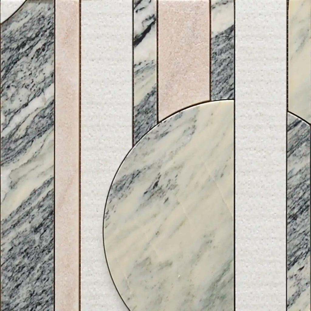 Pictoria Eclipse Rose Waterjet Mosaic Tile | Tile Club