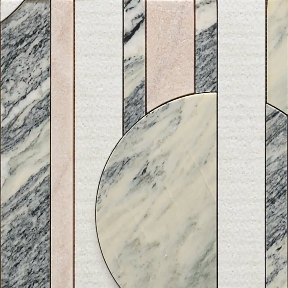 Pictoria Eclipse Rose Waterjet Mosaic Tile | Tile Club