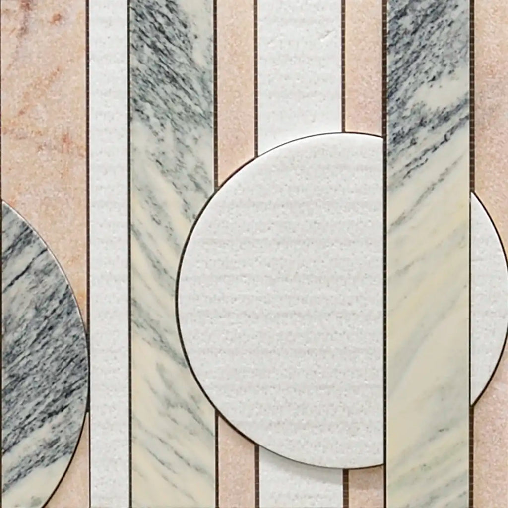 Pictoria Eclipse Rose Waterjet Mosaic Tile | Tile Club