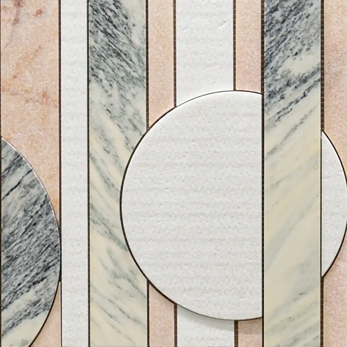 Pictoria Eclipse Rose Waterjet Mosaic Tile | Tile Club