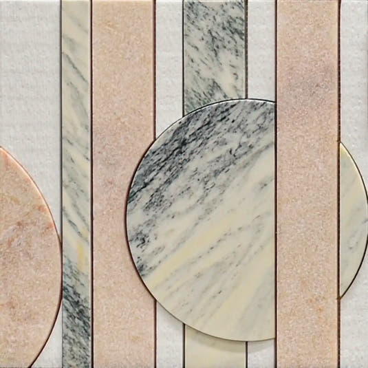 Pictoria Eclipse Rose Waterjet Mosaic Tile | Tile Club