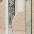 Pictoria Eclipse Rose Waterjet Mosaic Tile | Tile Club