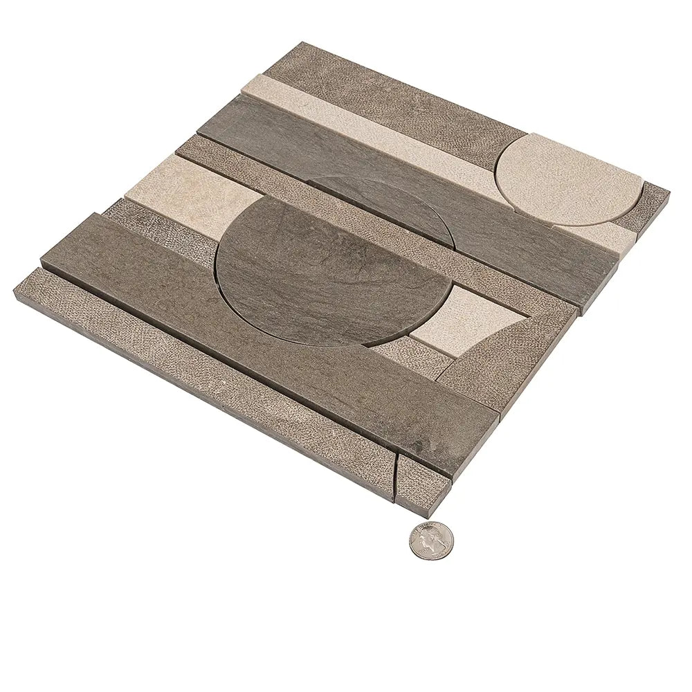 Pictoria Eclipse Earth Waterjet Mosaic Tile | Tile Club