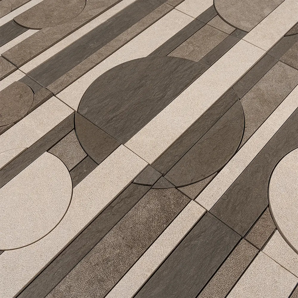 Pictoria Eclipse Earth Waterjet Mosaic Tile | Tile Club