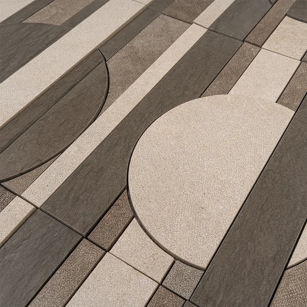 Pictoria Eclipse Earth Waterjet Mosaic Tile | Tile Club