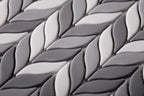White And Grey Mixed Leaf Recycled Glass Mosaic Tile | Tile Club