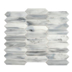 White Opal Picket Glass Mosaic | Tile Club