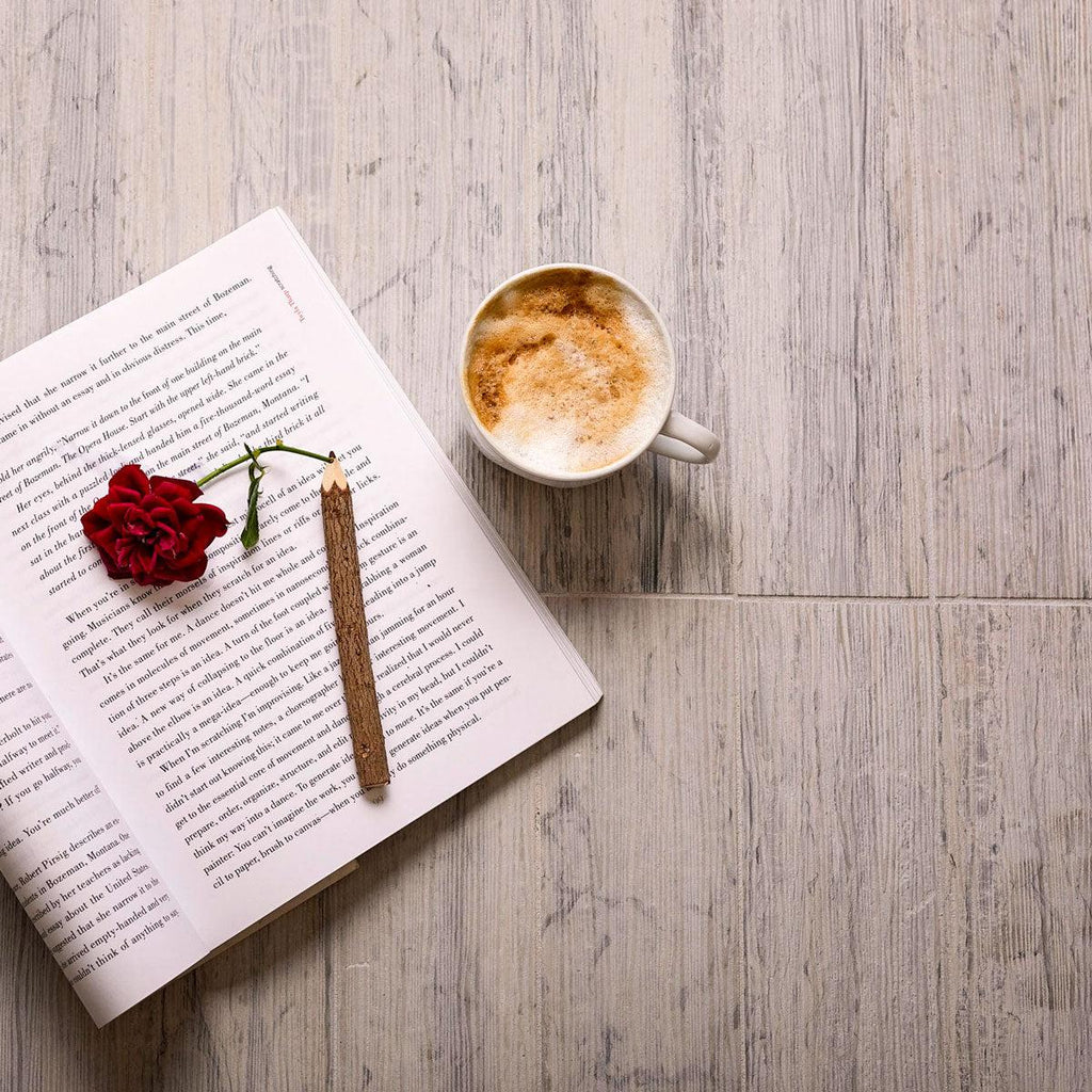 Wooden Beige Waves Etched Subway Marble Tile Backsplash