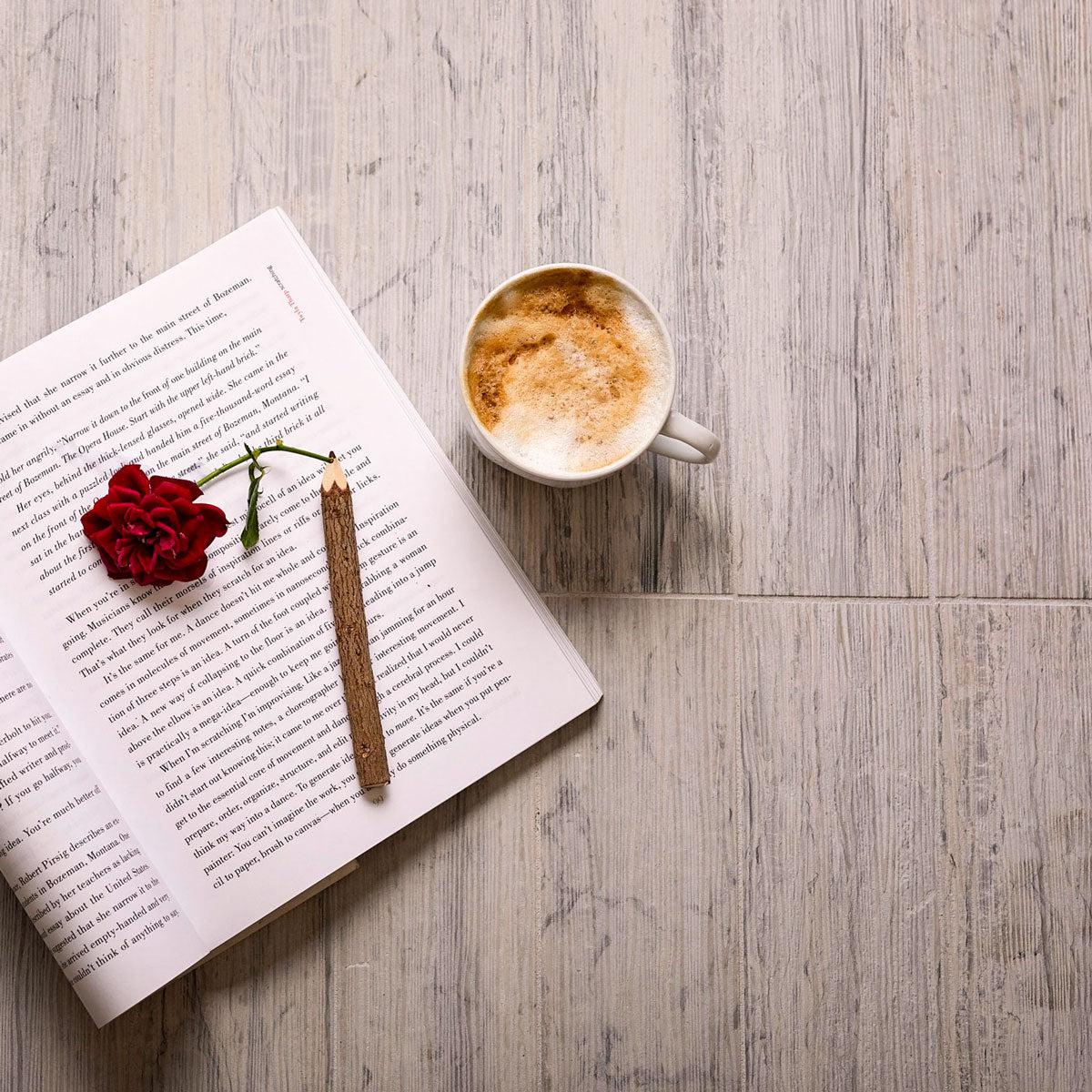 Wooden Beige Waves Etched Subway Marble Tile Backsplash