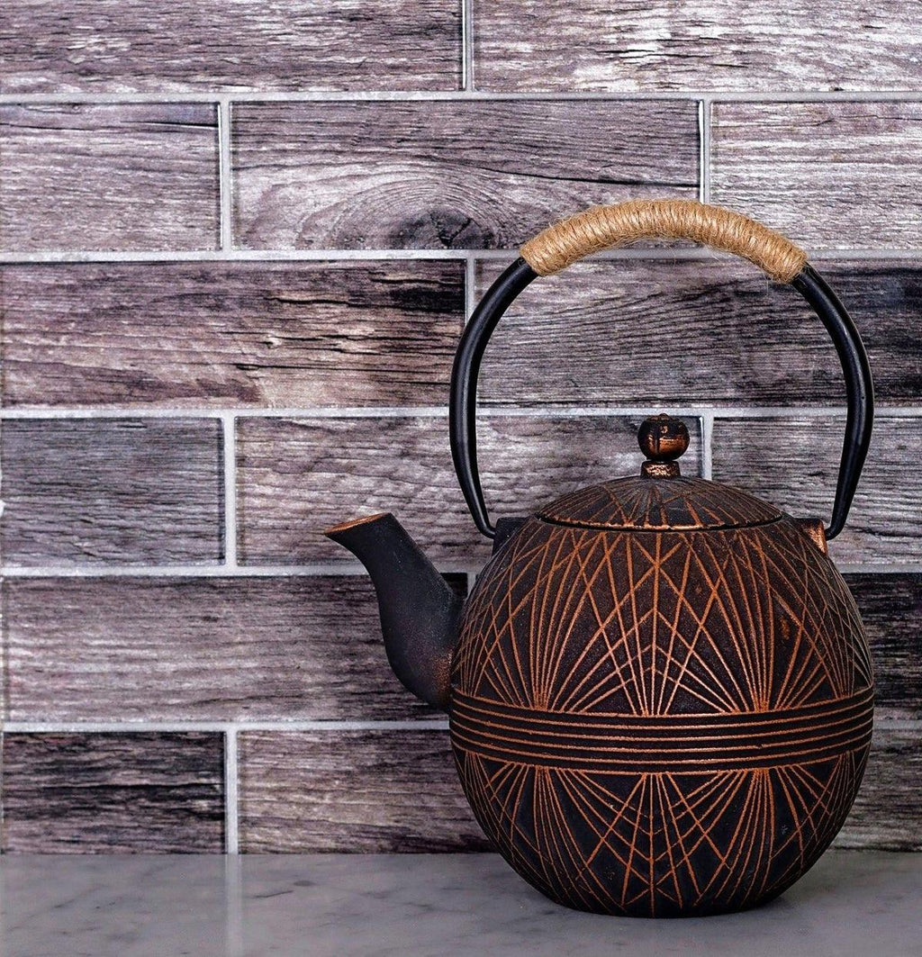 11.8" x 11.8" Wooden Glass Subway Mosaic Tile | Tile Club