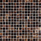 Woodgrain Mixed Squares Glass Tile