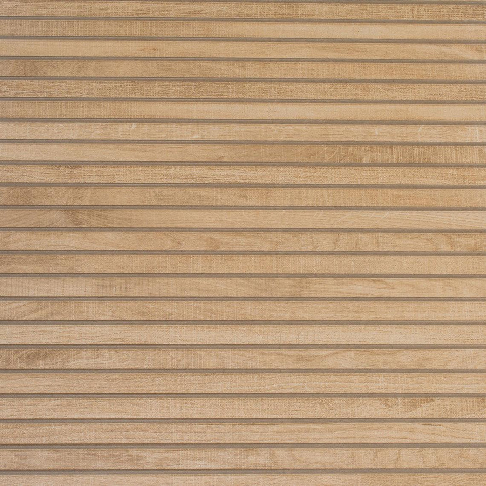 Japandi Natural Slat Wall Tile | Textured Porcelain Tile – Tile Club