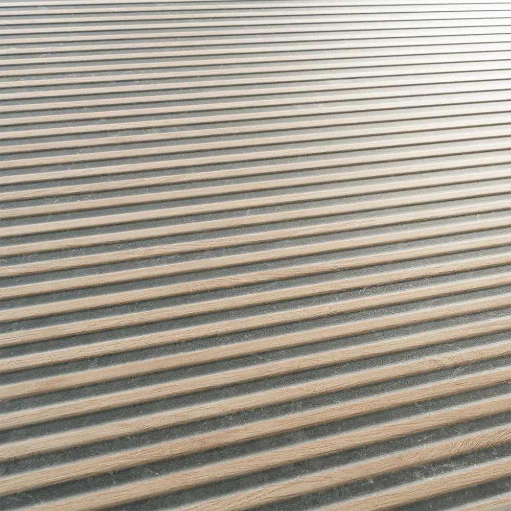 Japandi Contrast Black Slat Wall Tile | Tile Club