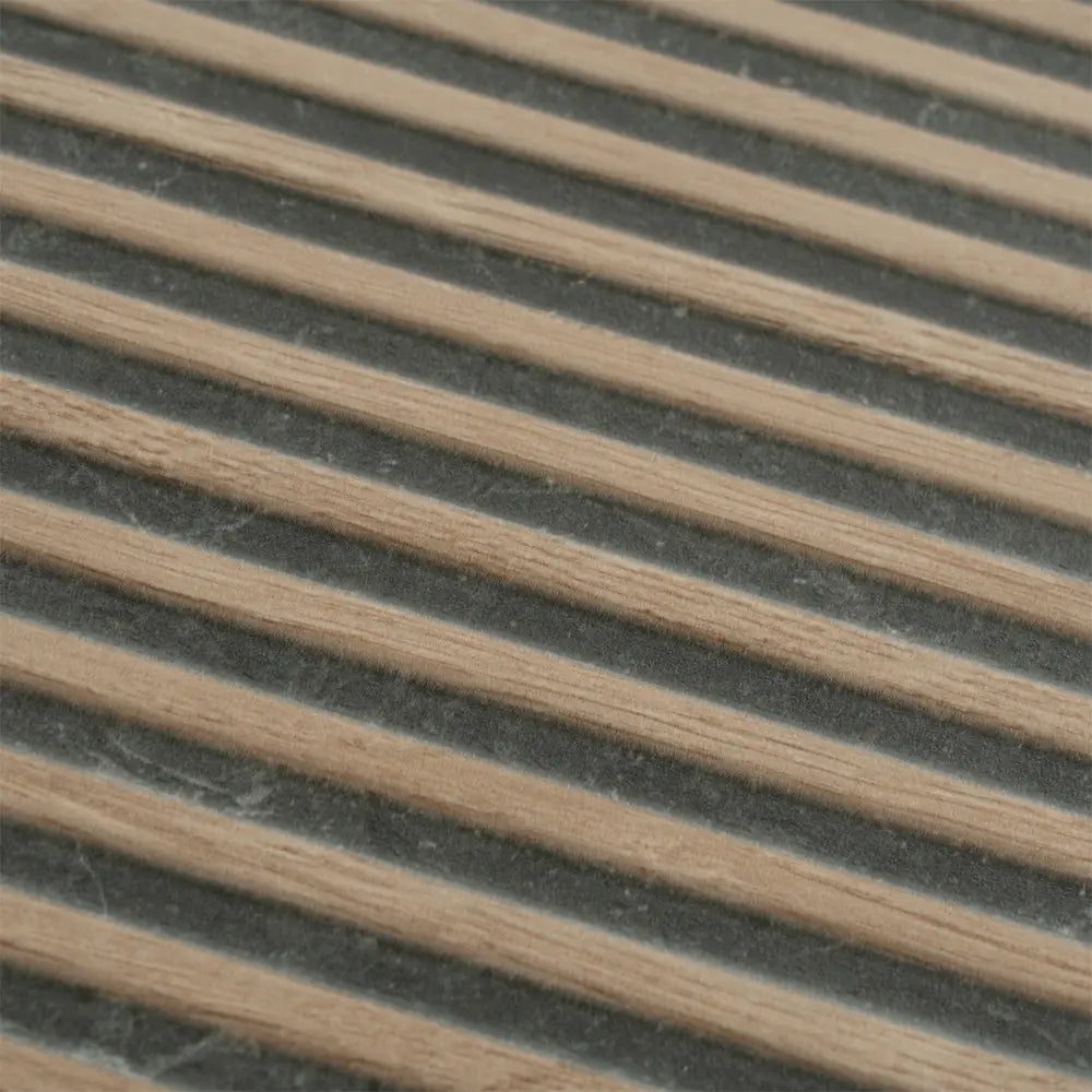 Japandi Contrast Black Slat Wall Tile | Tile Club
