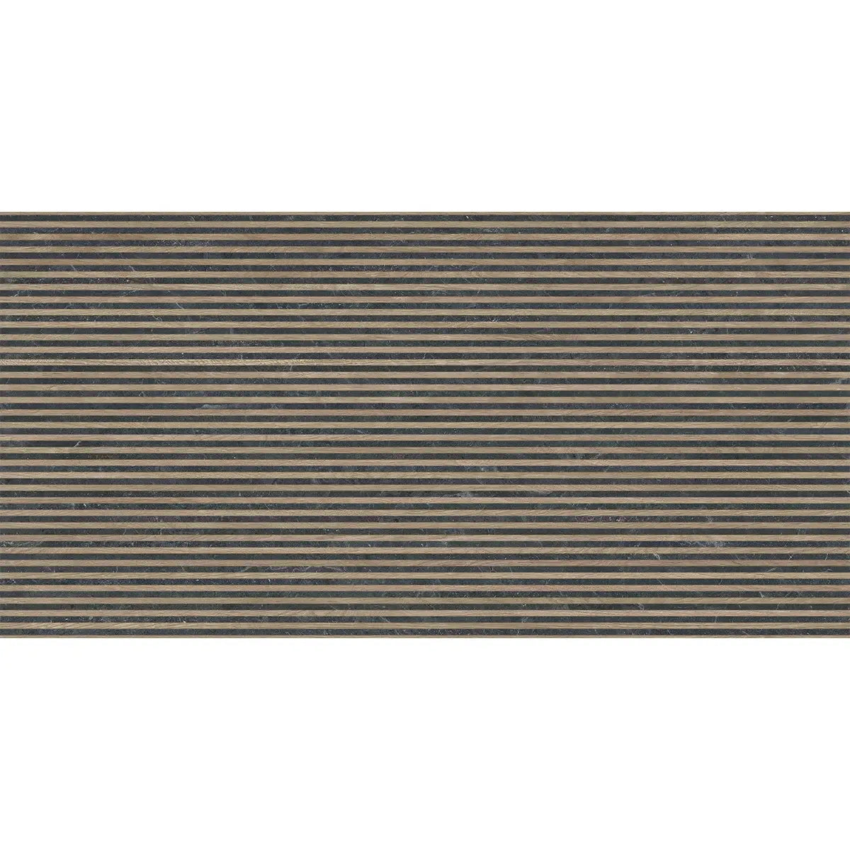 Japandi Contrast Black Slat Wall Tile | Tile Club