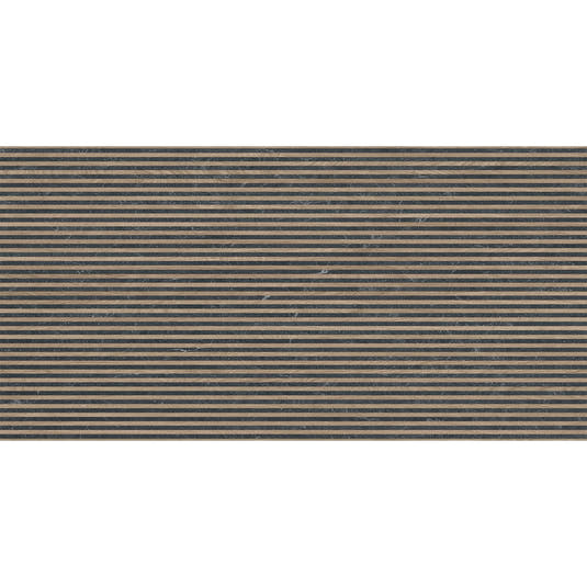 Japandi Contrast Black Slat Wall Tile | Tile Club