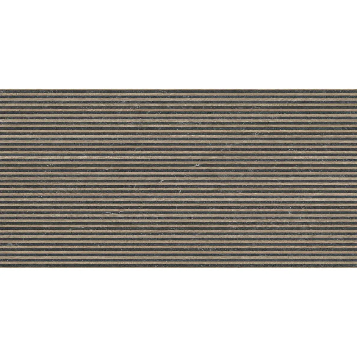 Japandi Contrast Black Slat Wall Tile | Tile Club