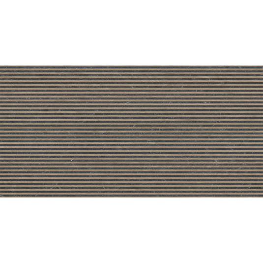 Japandi Contrast Black Slat Wall Tile | Tile Club