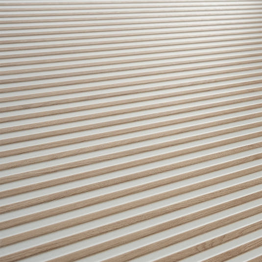 Japandi Contrast White Slat Wall Tile | Tile Club