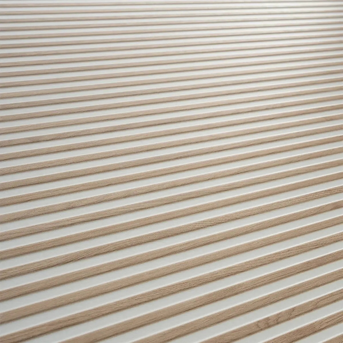 Japandi Contrast White Slat Wall Tile | Tile Club