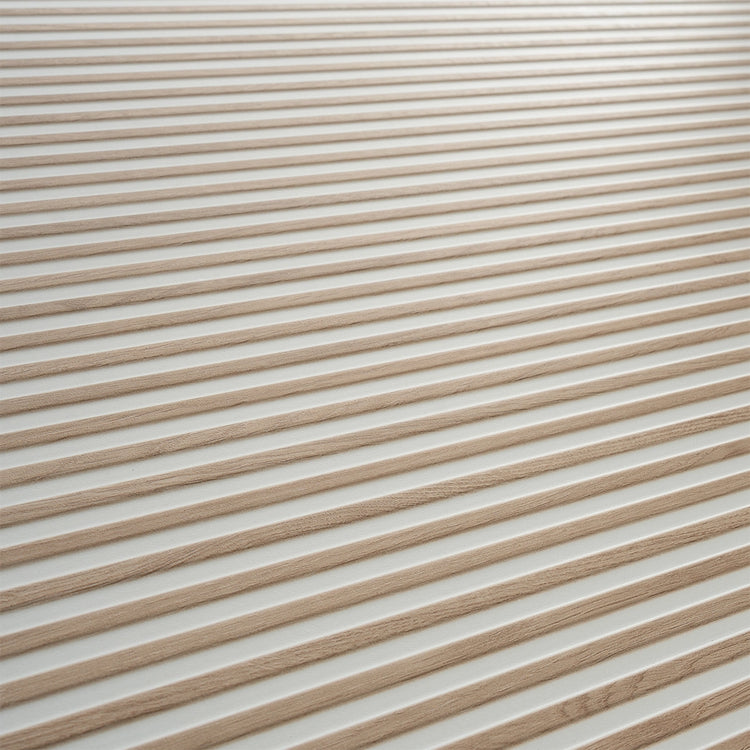 Japandi Contrast White Slat Wall Tile