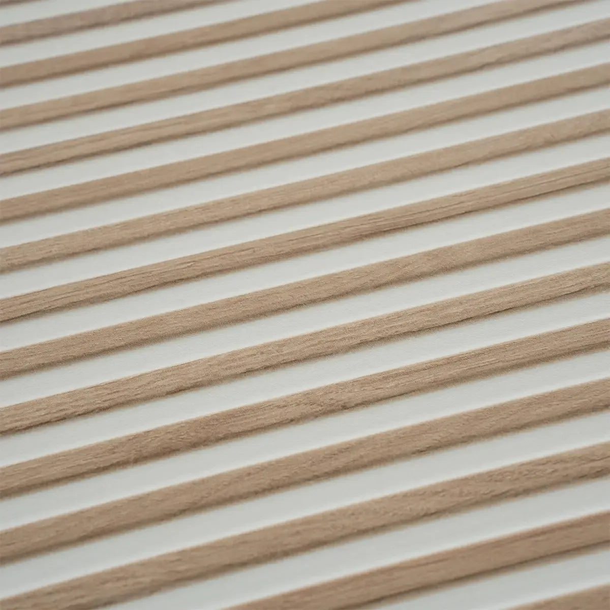 Japandi Contrast White Slat Wall Tile | Tile Club