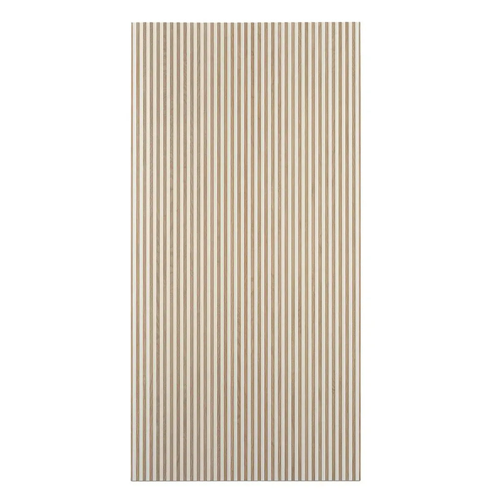 Japandi Contrast White Slat Wall Tile | Tile Club