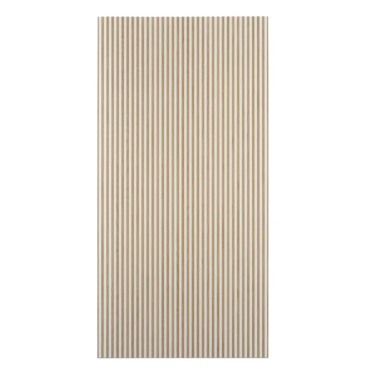 Japandi Contrast White Slat Wall Tile | Tile Club
