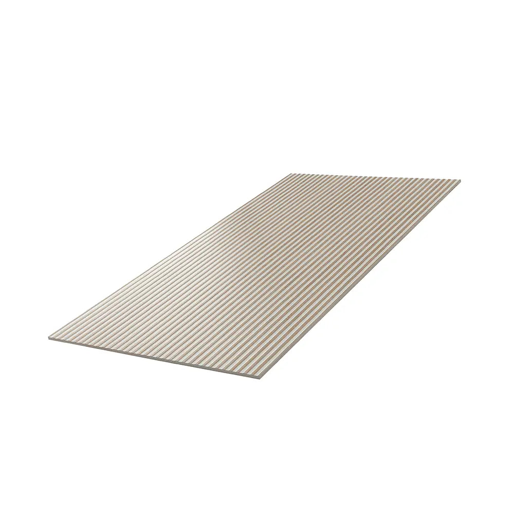 Japandi Contrast White Slat Wall Tile | Tile Club