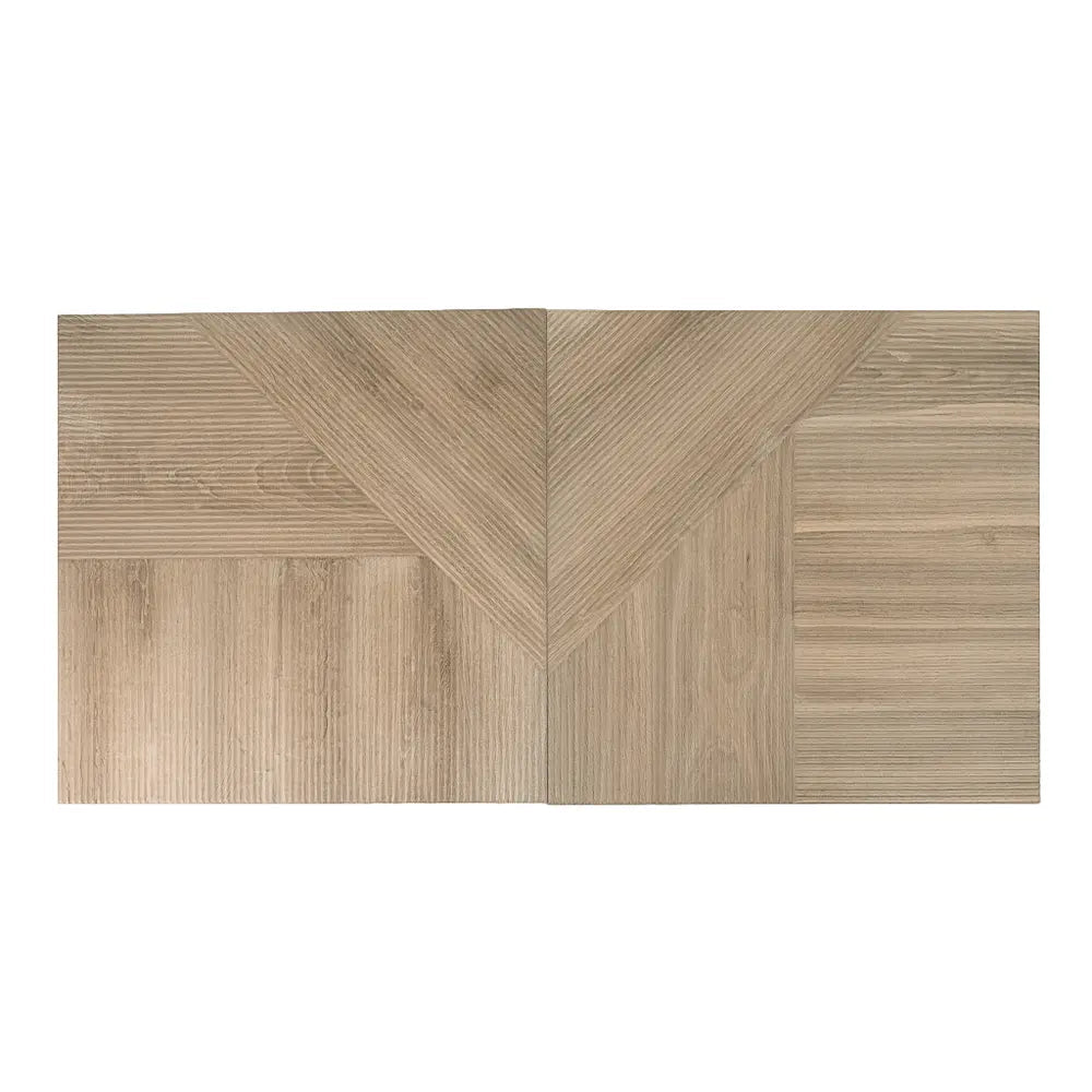 Japandi Geometric Wood Accent Wall Tile | Tile Club