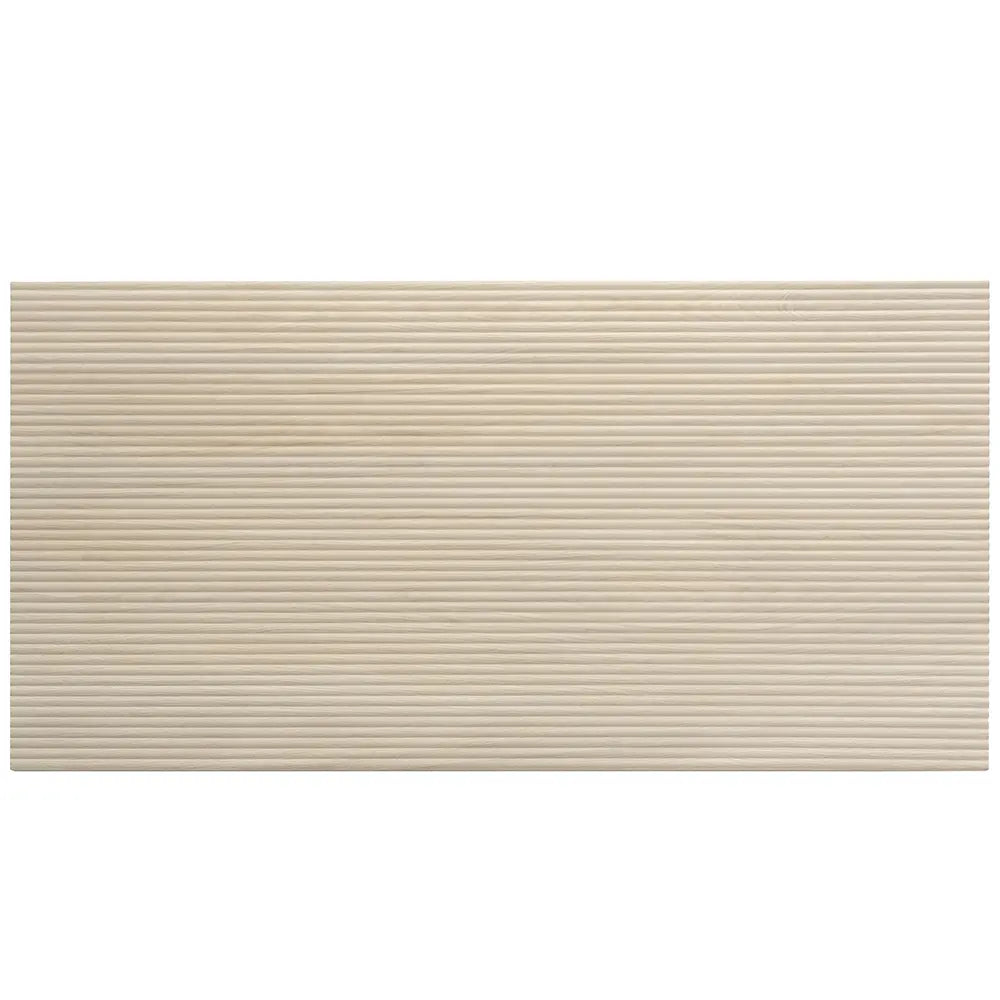 Japandi Skinny Slat White Wood-Look Tile | Tile Club