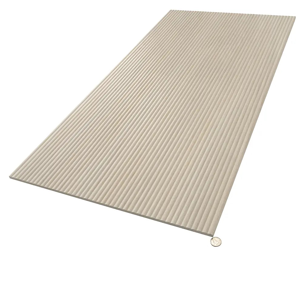 Japandi Skinny Slat White Wood-Look Tile | Tile Club