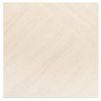 Japandi White Geometric Parquet Wood-Look Tile Flooring | Tile Club