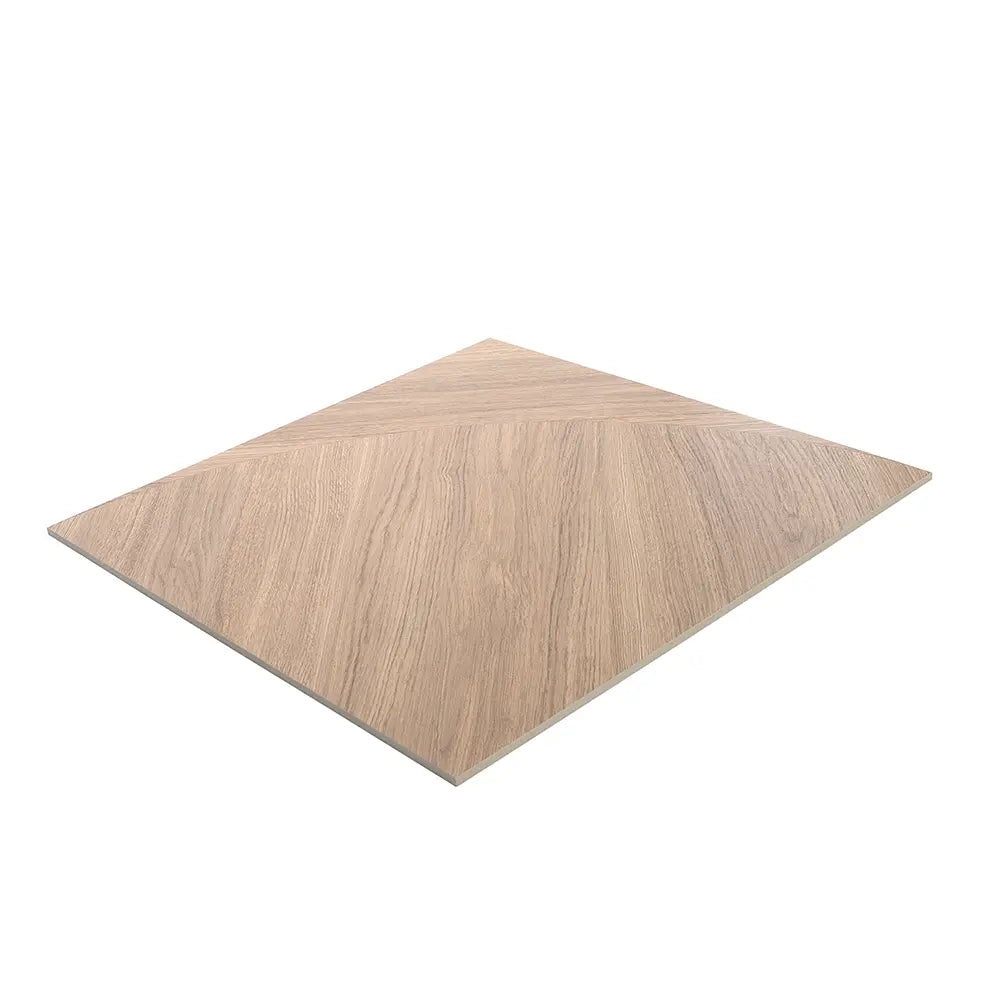 Japandi Honey Geometric Parquet Wood-Look Tile Flooring | Tile Club