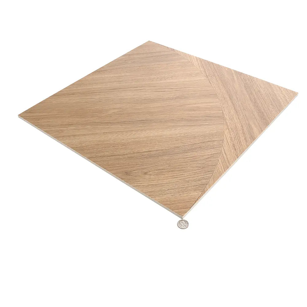 Japandi Honey Geometric Parquet Wood-Look Tile Flooring | Tile Club
