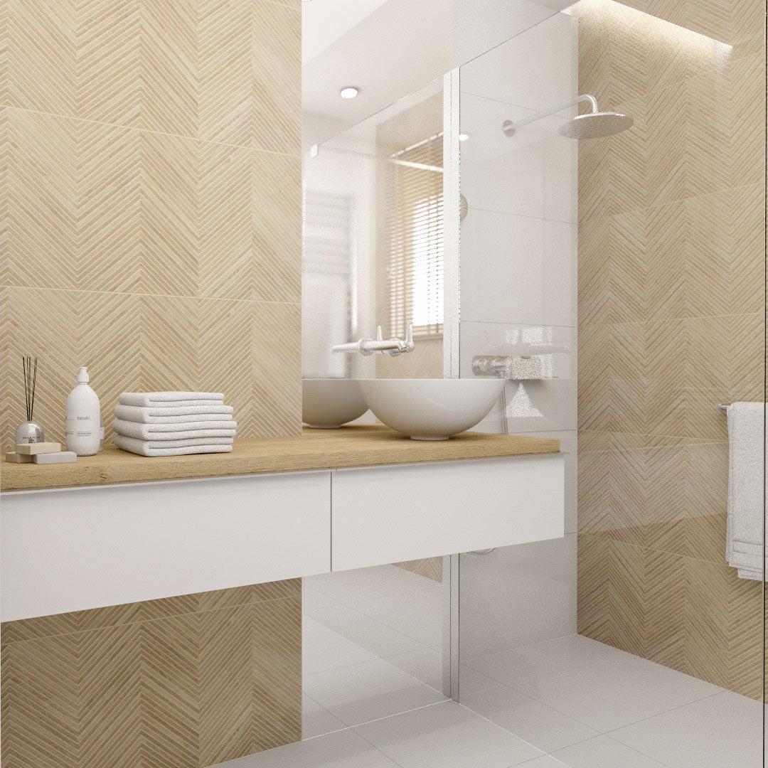 Japandi Ziggi Maple Wall Tile