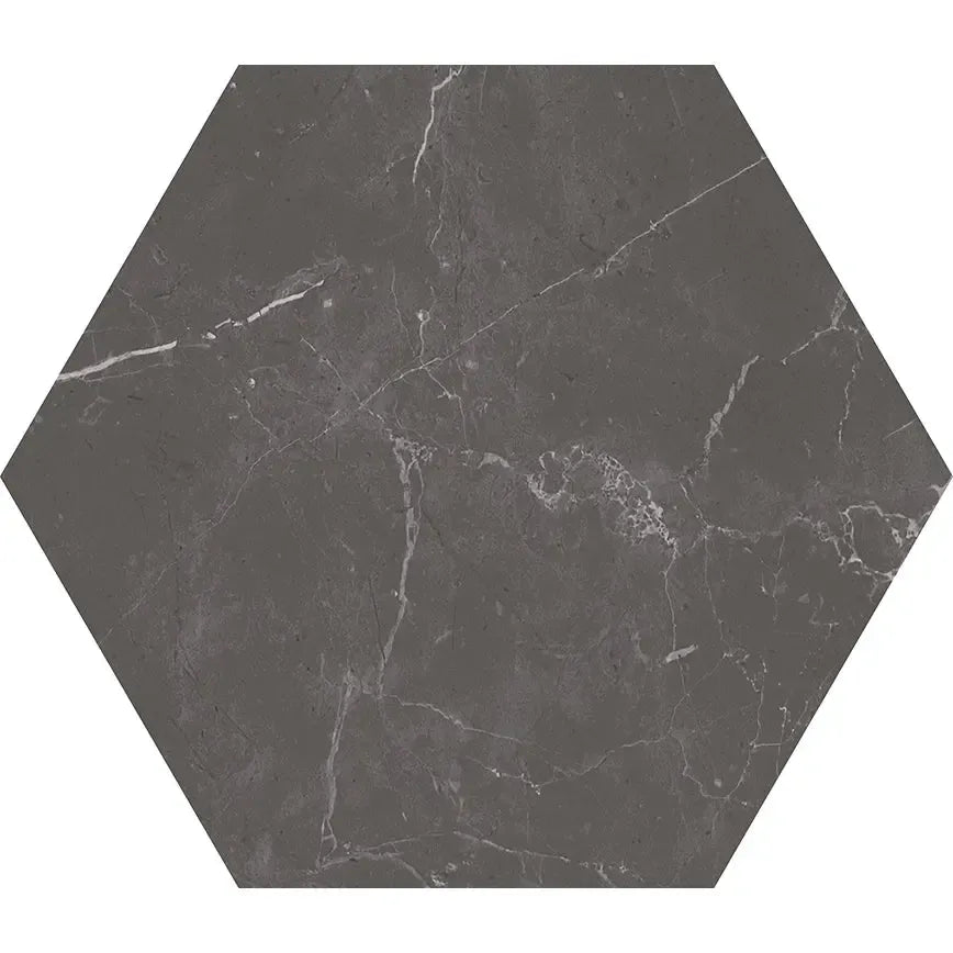 Acadia Black Hexagon Tile | Tile Club
