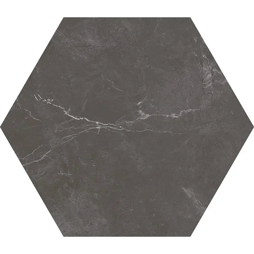 Acadia Black Hexagon Tile | Tile Club