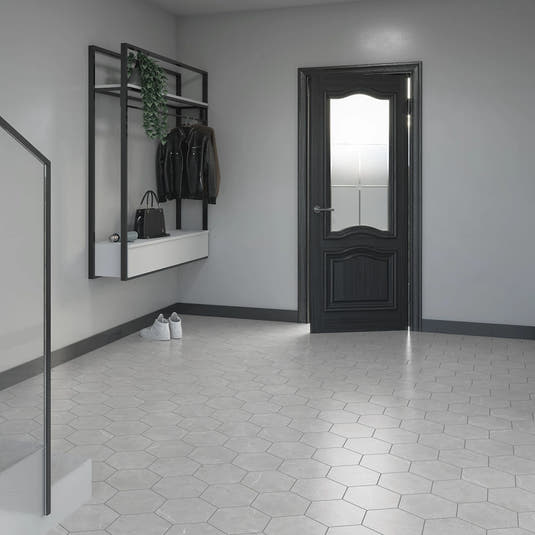Acadia Gray Hexagon Tile | Tile Club