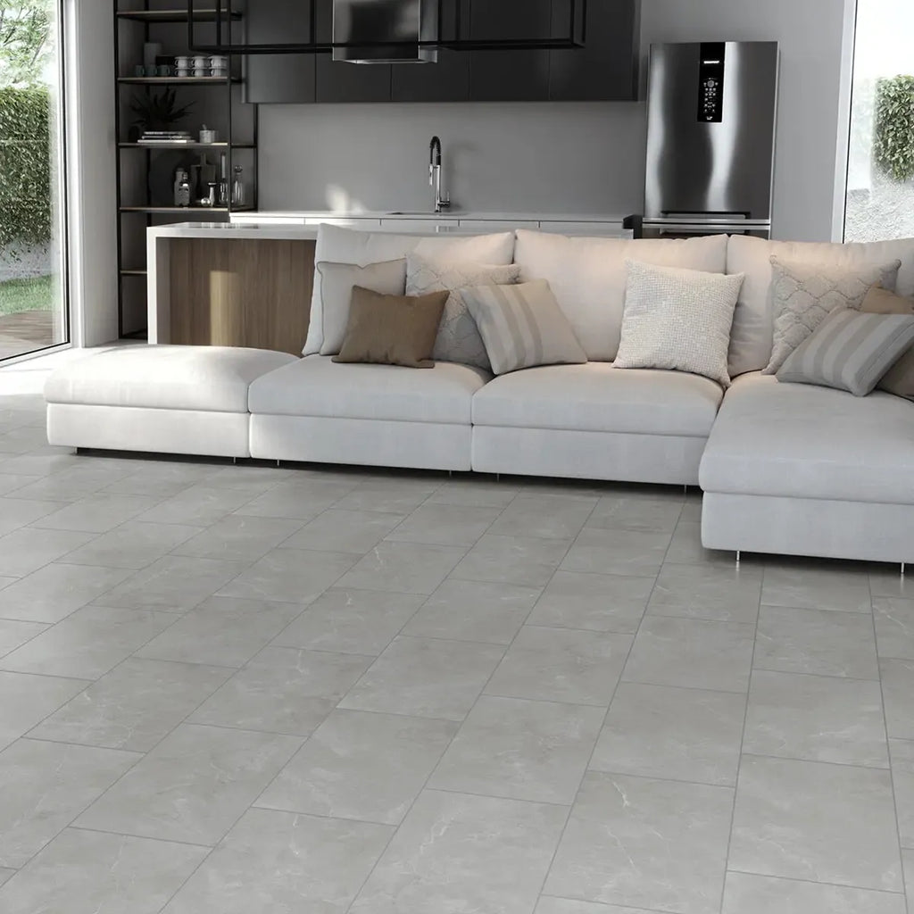 Acadia Gray Porcelain Tile 12x24 | Tile Club
